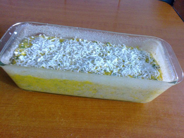 Chec taranesc cu slanina afumata, ceapa verde si marar - 2