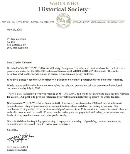 Boston (USA). Din nou, candidat pentru editia 2002-2003 - 2001-03