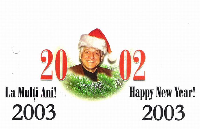 Felicitare de la prof.univ. Alexandru Ciornei, Iasi decembrie 2002 - 2001-03