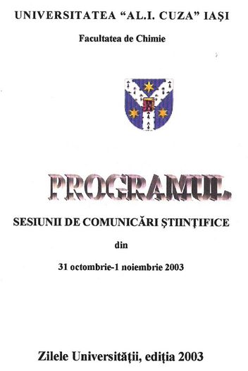 Participat cu doua lucrari stiintifice C.ZAINESCU - 2001-03
