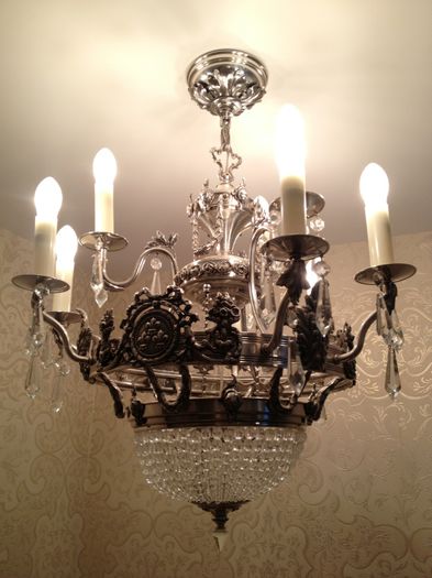 Candelabru Mic V10 (9 plus1); ALAM%u0102 ARGINTAT%u0102
