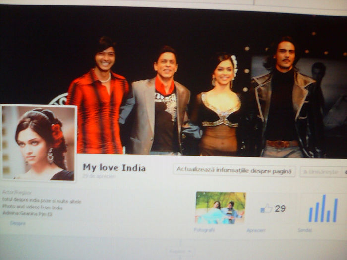 asa arata pagina My Love India - Dragi fani ai Indiei am nevoie de ajutor pe pagina mea My Love india
