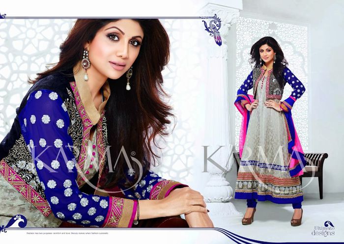 shilpa shetty in ankle-length anarkali Suits 2014 (4)