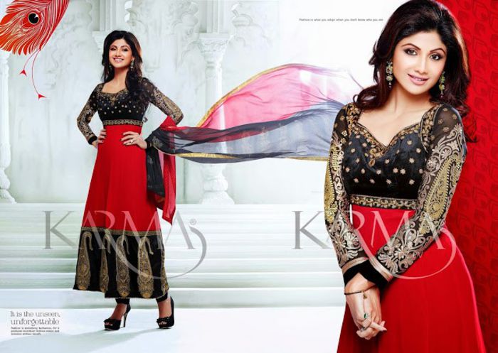 shilpa shetty in ankle-length anarkali Suits 2014 (11)