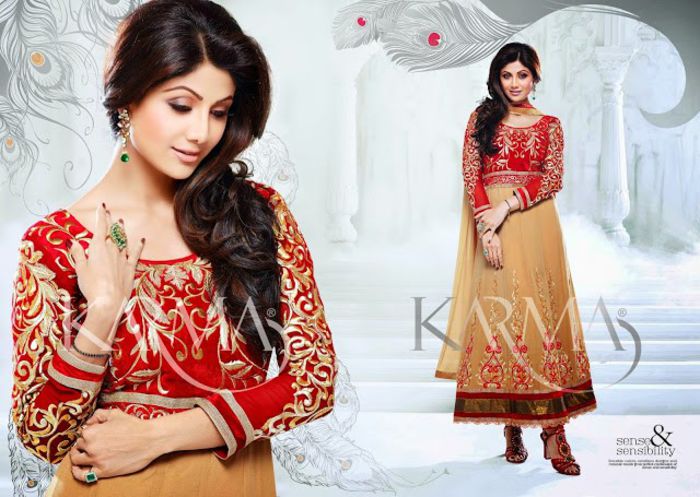 shilpa shetty in ankle-length anarkali Suits 2014 (7)