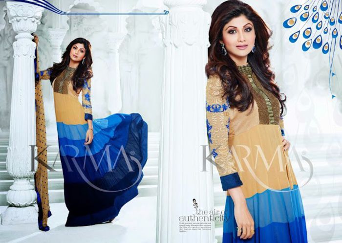 shilpa shetty in ankle-length anarkali Suits 2014 (1) - Shilpa Shetty