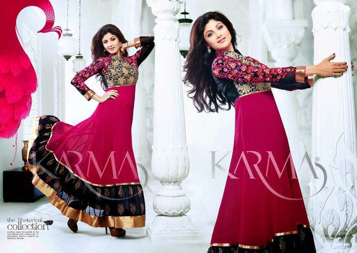 shilpa shetty in ankle-length anarkali Suits 2014 (3) - Shilpa Shetty