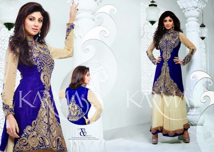 shilpa shetty in ankle-length anarkali Suits 2014 (9) - Shilpa Shetty