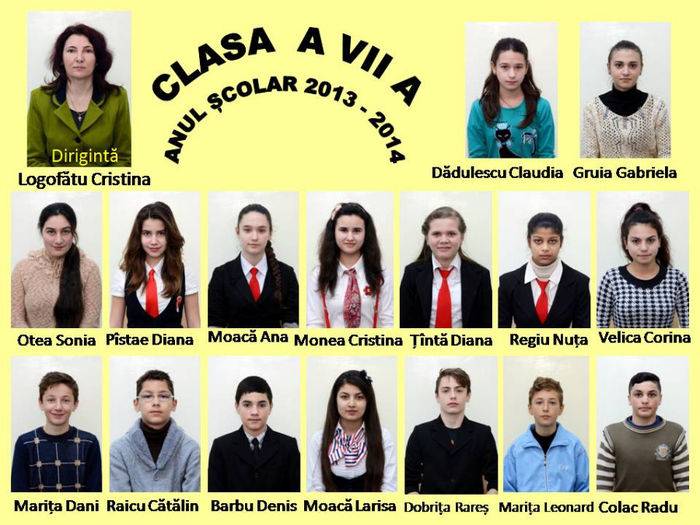 2Ai mei - 6 GALBEN PAI - Clasa a VII a 2013 - 2014