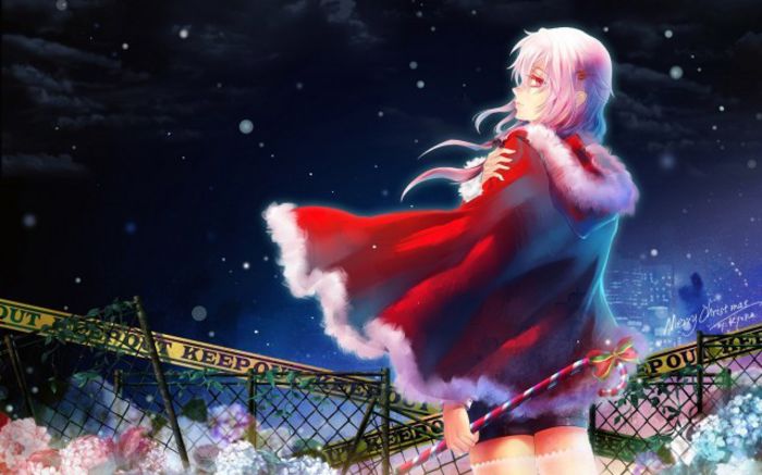 Anime-Girl-Night-Wallpaper-640x400 - Anime