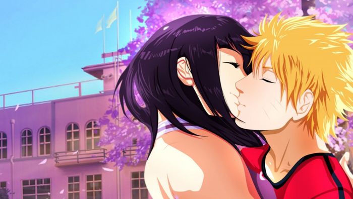 naruto_hinata_hyuga_naruto_uzumaki_kiss_tenderness_building_spring_61965_960x544 - Anime