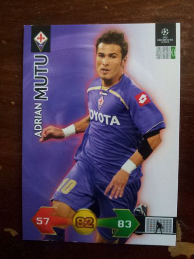 09-10 Fiorentina Cl Card - Adrian Mutu