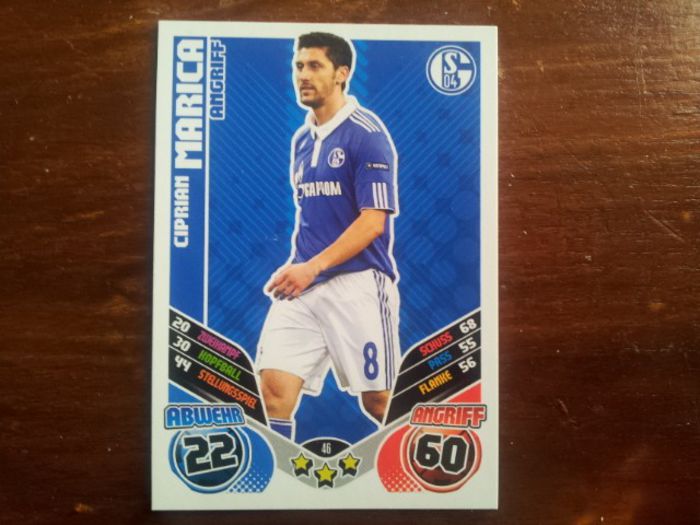 11-12 Schalke Card - Ciprian Marica