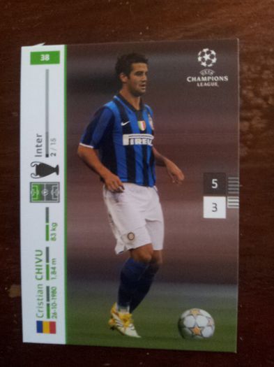 07-08 Inter Cl Card - Cristian Chivu