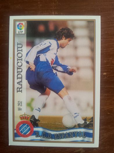 97-98 Espanyol Card - Florin Raducioiu