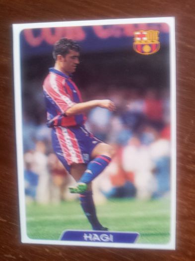 95-96 Barcelona Card. - Gica Hagi