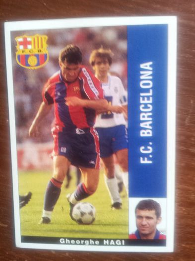 95-96 Barcelona Card - Gica Hagi