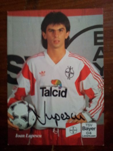 91-92 Leverkusen Autogram - Ioan Lupescu