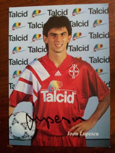 93-94 Leverkusen Autogram - Ioan Lupescu