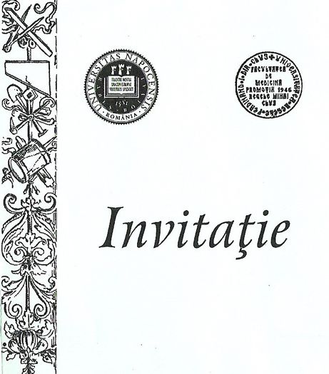 Invitatie, Universitatea Babes-Bolyai Cluj - 2005 2