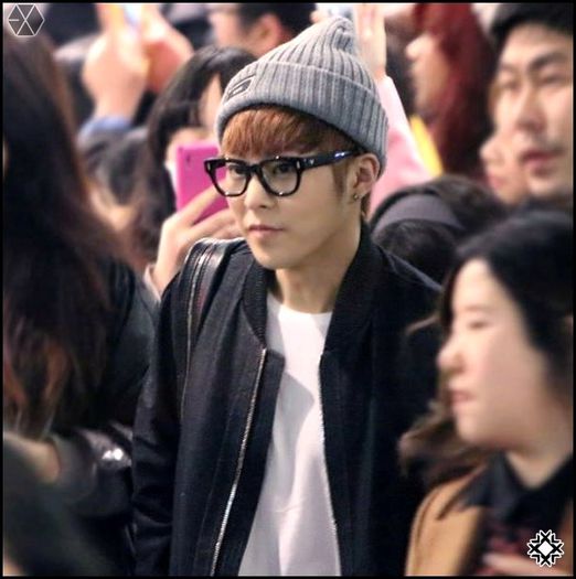 140302 Xiumin @ Hong Kong & Incheon Airport.21