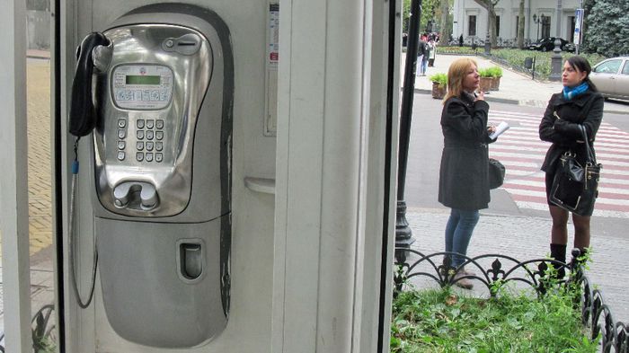 Odesa, telefon public