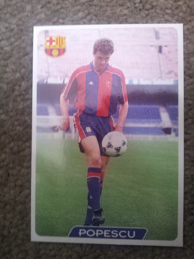95-96 Barcelona Card - Gica Popescu