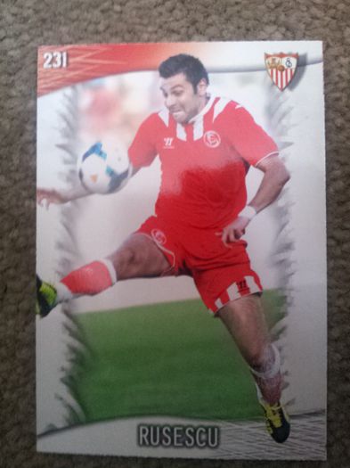 13-14 Sevilla Card - Raul Rusescu