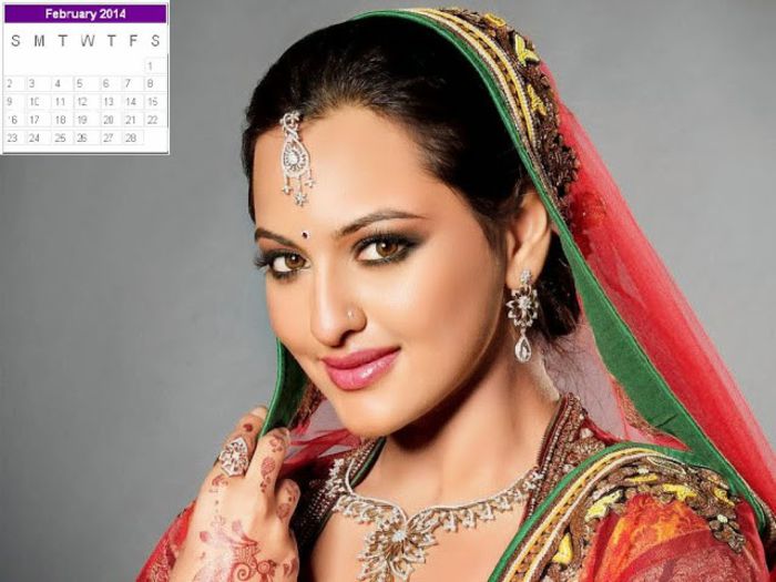 Sonakshi-Sinha-Calendar-February-2014