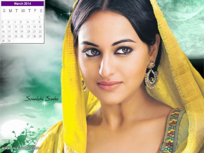 Sonakshi-Sinha-Calendar-March-2014