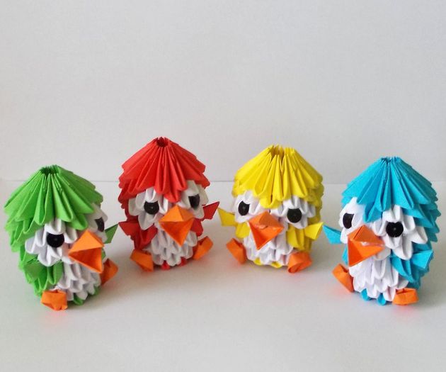 3d_origami_colourful_penguin_by_designermetin-d53t7v6 - Origami