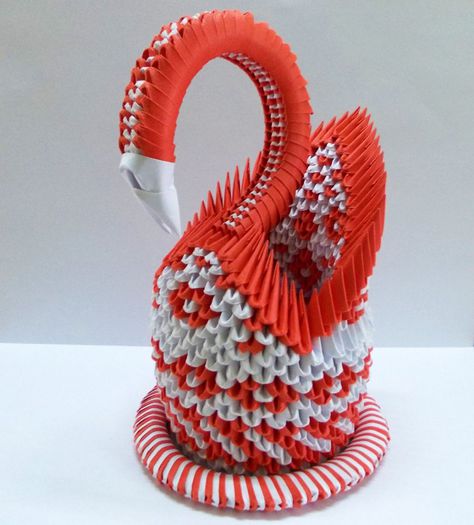 3d_origami_red_swan_by_designermetin-d50fdy9 - Origami