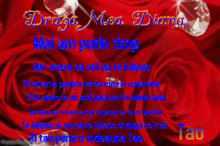 biletul lui Tao catre Diana