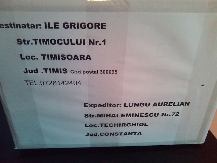 colet cu oua  de expediat