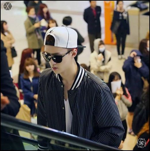 140410 Sehun @ Gimpo Airport - Haneda Airport.09 - exo - 140410 Sehun - Gimpo Airport - Haneda Airport