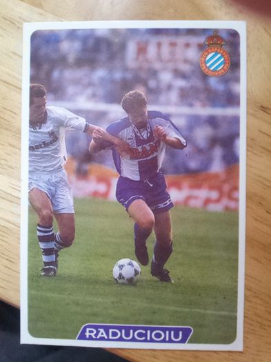 95-96 Espanyol Card - Florin Raducioiu