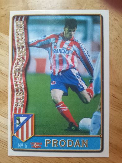 96-97 Atl. Madrid Card - Daniel Prodan