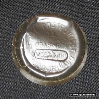 capac lapte(staniol) - Amintiri dinainte de 1989-1