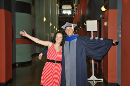 Oana si Cosmin la  doctorat