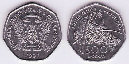 500 dobras, 1997, FAO, 1402; Sao Tome si Principe
