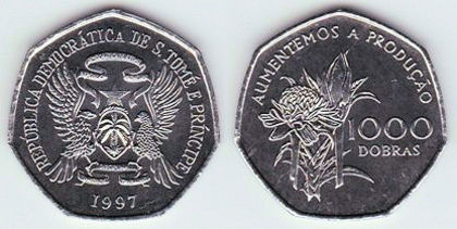 1000 dobras, 1997, FAO, 1403 - Africa