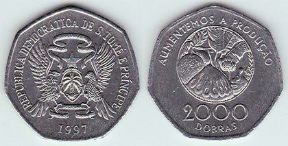 2000 dobras, 1997, FAO, 1404 - Africa