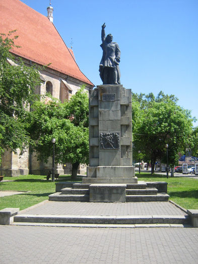 statuia lui Andrei Muresanu  din Piata Centrala 002