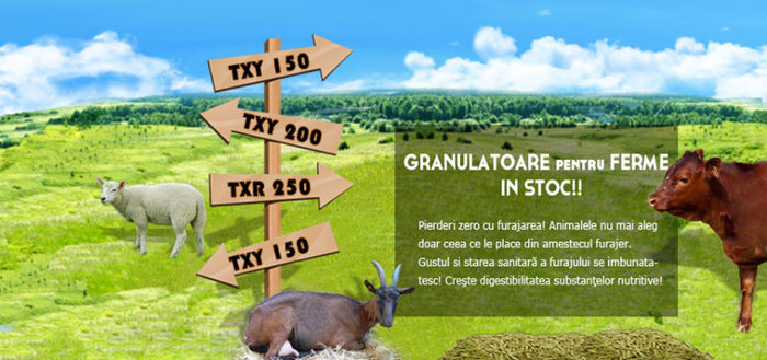 granulator furaje TXY - GRANULATOARE IN STOC