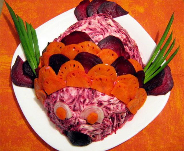 salata hering sub o haina de blana
