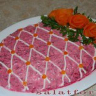salata hering sub o haina de blana