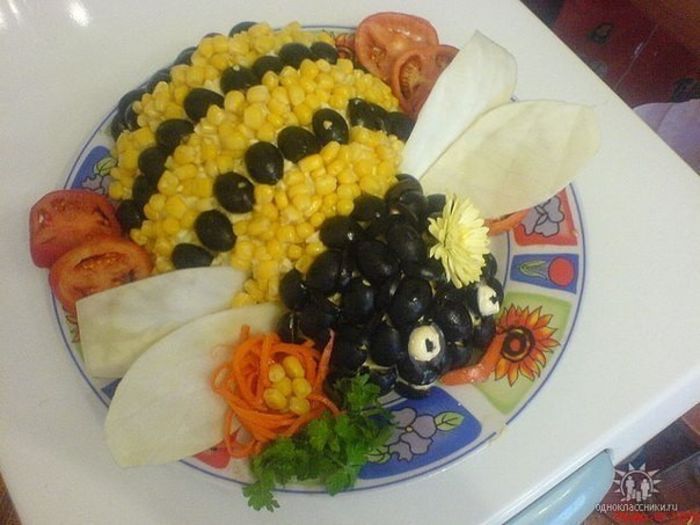 salata de bastoane de crab cu ciuperci