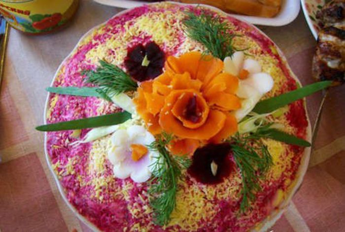 salata hering sub o haina de blana