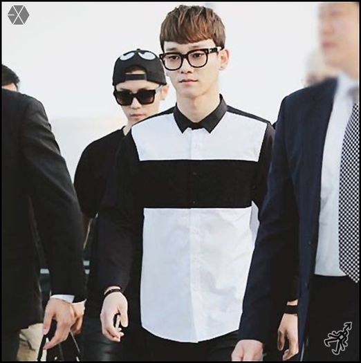 140501 Jong Dae - Chen @ EXO-M Incheon Airport LA.10 - exo - 140501 Chen - EXO-M Incheon Airport LA