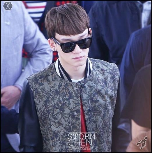 140508 Chen @ Gimpo Airport to Beijing Airport.05 - exo - 140508 Chen - Gimpo Airport to Beijing Airport